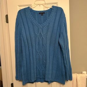 Land’s End Blue Sweater in Sz XL